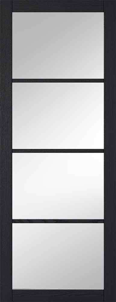 10 Best Black Internal Doors 2025 7 LPD Dark Charcoal Soho Glazed 4L Pre-finished Clear Glazing Internal Door