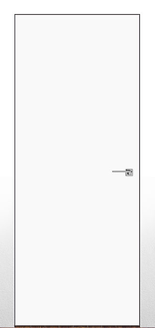 Frameless Doors – The Ultimate Guide: 12 Best Finish Options 9 MDF white painted frameless door