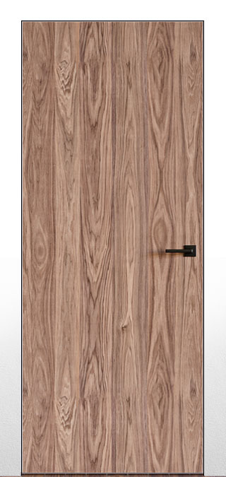 Frameless Doors – The Ultimate Guide: 12 Best Finish Options 7 walnut veneer frameless door